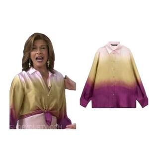 Commense  Ombre Satin Blouse Medium